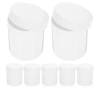 AMUSLESUR 10 Cápsulas Rellenables de 100 Ml Tapa Segura, Botellas de Plástico Portátiles para Viaje, Organizador de Pastillas Diario, Paquete de 10 Unidades