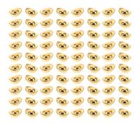AMUSLESUR 100 Piezas de Lingotes de Riqueza Chinos de Plástico Dorado Diseño Realista E Intrincado para Adorno de Escritorio y Atraer Buena Fortuna