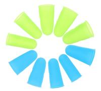 AMUSLESUR 10piezas Unidades Fundas Protectoras de Dedos de Silicona Antideslizantes y Resistentes al Calor Cubre Puntas para Hombre y Mujer Azul y Verde Ligeras y Fáciles de Usar