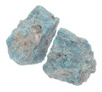 AMUSLESUR 2 Piezas Piedras Decorativas Naturales de Cristal Azul Bordes Suaves y Retención de Humedad para Decoración de Jardines y Paredes