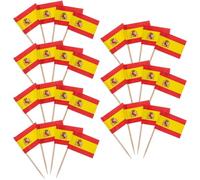 AMUSLESUR 200 Adornos Decorativos para Cupcakes Banderines de Papel Amarillo, Accesorios para Repostería Seguros y Saludables, Ideales para Fiestas Temáticas y Carnavales