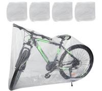 AMUSLESUR 4 Fundas Protectoras Desechables Impermeables de Pe Ligeras y Fáciles de Usar en Verano para Motocicleta y Bicicleta para Exteriores