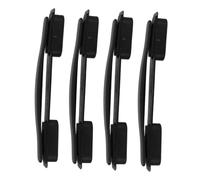 AMUSLESUR 4 Piezas Asas Ergonómicas de TPE para Maleta y Equipaje Negro, Reemplazo sin Esfuerzo Mayor Estabilidad para Viaje y Reparación