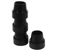 AMUSLESUR 4 Piezas de Cubiertas de Goma Antideslizantes para Patas de Trampolín, Repuestos de Goma Negro, Absorben Impactos para Uso Interior y Exterior