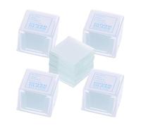 AMUSLESUR 500 Cubreobjetos de Vidrio para Laboratorio, Tamaño 20x20mm, Confiables y Económicos para Instituciones Educativas y Laboratorios