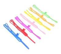 AMUSLESUR 7 Marcadores de Silicona Coloridos para Libros, Punta de Dedo, Diseño Creativo y Ligero, Accesorios de Lectura Portátiles en 7 Colores (rojo, Amarillo, Verde, Azul, Morado,