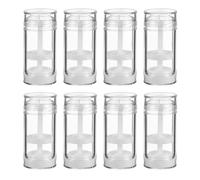 AMUSLESUR 8 Botellas de Plástico para Desodorante Tubo Giratorio de 30 Ml, Contenedores Vacíos Transparentes para Almacenamiento y Viaje, Kit Práctico y Portátil para Bálsamo y Perfume