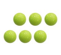 AMUSLESUR Balones de Práctica de Golf Brillo Nocturno, 6 Bolas Fluorescentes Duraderas para Entrenamiento en Campo Abierto y Uso Exterior