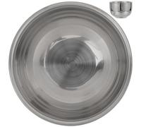 AMUSLESUR Bol de Afeitar de Acero Inoxidable Cuenco para Brochas de Afeitar, Espumador de Jabón para Hombre y Uso en Barbería Profesional Estilo Aleatorio