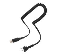 AMUSLESUR Cable para Exterior Tejido Reforzado de Repuesto Negro Conector Chapado en Oro para Uso Flexible Taladro de Uñas en Salones y Servicios Móviles