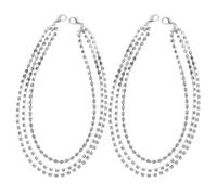 AMUSLESUR Cadenas para Zapatos Gemas de Imitación en Aleación de Zinc, Accesorio Multicapa para Zapatillas Deportivas y Botas, Diseño Resistente para Mujeres Amantes Moda