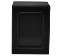 AMUSLESUR Cenicero de Animales, Caja de Cenizas para Mascotas, Urna Conmemorativa de Gato de Madera Negra para Guardar Cenizas, Memorial para Mascotas y Huesos