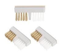 AMUSLESUR Cepillos de Limpieza para Brocas de Uñas de Manicura, Alambre de Cobre, 3 Unidades, Cabezal para Pulir Uñas, Herramienta para Limpieza de Taladro, Uso Profesional y Doméstico