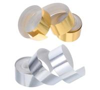 AMUSLESUR Cinta Adhesiva Fácil de Limpiar Resistente al Aceite Material Pvc, 2 Rollos para Sellar Huecos en Cocina y Baño para Protección en Frigoríficos y Despensas