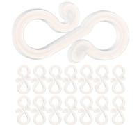 AMUSLESUR Clips para Luces Navideñas y Ganchos para Canalones, 100 Piezas Reutilizables para Exteriores, Ideales para Colgar Luces Solares LED en Jardines