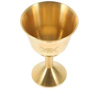 AMUSLESUR Copa de Cobre con Diseño de Luna y Pentágono, Taza Sagrada para Rituales y Uso Budista, Adecuada para Ceremonias y Regalos