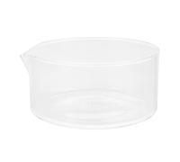 AMUSLESUR Cristalizador de Vidrio Caño y Plato de Laboratorio Transparente de 100 MM, Herramienta para Procesos de Cristalización y Análisis en Laboratorios Químicos