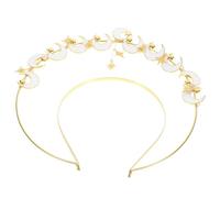 AMUSLESUR Diadema de Luna Metálica Diseño Único y Halo para Mujer, Accesorio Versátil para Bodas y Fiestas de Graduación