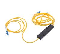AMUSLESUR Divisor Óptico de Fibra 1x2 Caja de Conectores Lc, Diseño Fusionado y Durabilidad de Grado Telecom para Dispositivos Ópticos en Redes Complejas y Exteriores