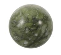 AMUSLESUR Esfera Bola de de Riqueza y Abundancia de Jade Natural Verde Pulida Adorno de Piedra para Meditación para Feng Shui en Hogar y Oficina