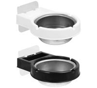 AMUSLESUR Estante para Guardar Cigarrillos y Ceniceros Impermeables de Pared, 2 Piezas en Abs y Aleación de Aluminio, Fácil Instalación para Baño y Cocina