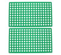 AMUSLESUR Esteras plásticas con Orificios Redondos y diseño para Evitar Fugas, Pack de 2 para jaulas de Hurones y Perros, adecuadas para cría en Interiores