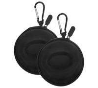 AMUSLESUR Estuche de Viaje para Reloj Resistente Eva, Portátil y Antivibración, Tamaño Compacto para 2 Relojes, Caja Cremallera Adecuado para Camping y Almacenamiento Seguro