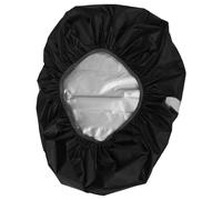 AMUSLESUR Funda para Mochila de Poliéster Tafetán Negro Diseño Elástico y Reflectante, Resistente al Polvo para Senderismo y Viajes al Aire Libre