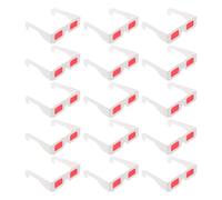 AMUSLESUR Gafas 3d Rojas de Papel Diseño Colorido y Confiable 50 para Niños Ideales para Fiestas y Recompensas Aula