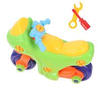 AMUSLESUR Juguete Moto Desmontable de Plástico para Modelo Educativo para Desarrollo de Habilidades Motoras de Construcción Colorido para Curiosidad y Coordinación Color Color Aleatorio
