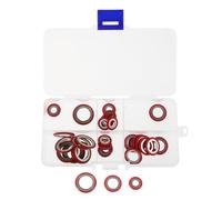 AMUSLESUR Kit de 30 Anillos de Aire Acondicionado y Sellos de Plástico para Compresor de Aire Acondicionado del Coche Resistencia a Alta Temperatura para Celebracion Verano