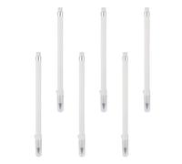 AMUSLESUR Lápices Eternos sin Afilar 6 Piezas Color Blanco para Dibujo y Escritura Borrable, Lápices Mecánicos Reutilizables para Estudiantes y Oficina