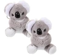 AMUSLESUR Llavero de Peluche de Koala 2 Unidades Colgante Decorativo para Mochilas Regalos para Fiestas Infantiles y Complementos para