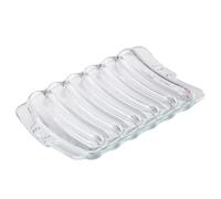 AMUSLESUR Molde de Vidrio para Salchichas y Comida al Vapor, Molde para Olla Caliente de Ñiño Transparente, Resistente al Calor, Antiadherente y Fácil de Limpiar, Utensilio para Cocina