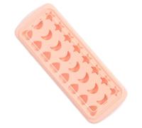 AMUSLESUR Molde Tapa Rosa para Cubitos de de Silicona 24 Cavidades en Formas de, Luna y para Hacer Pudding y Cubitos de