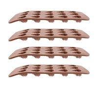 AMUSLESUR Moldes de Silicona para Chocolate 15 Cavidades Forma Divertida, Pack de 4 Piezas, Fácil Desmolde y Limpieza, Ideales para Dulces y Gelatina