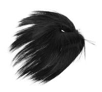 AMUSLESUR Moño Postizo Desordenado Negro Accesorio Cabello Femenino Pieza de Cabello Moño Natural Adecuado para Fiestas Uso Diario