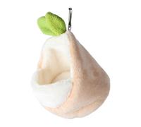 AMUSLESUR Nido Cálido para Hámster y Mascotas Pequeñas, Ligero y Fácil de Transportar, Hecho de Tela y Franela de Color Claro, Adecuado para Cama y Guarida Acogedora