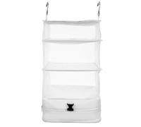 AMUSLESUR Organizador Colgante de Ropa 3 Capas de Tela Oxford, Estante Portátil para Armario, Ahorro de Espacio y Protección contra Suciedad para Viaje y Uso Diario