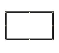 AMUSLESUR Pantalla 16:9 de Poliéster Ligera de Proyector Portátil Plegable de 84 Pulgadas Diseño Antiarrugas para Cine en Casa y Teatro