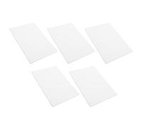 AMUSLESUR Paquete de 5 Cuaderno Pequeño Blanco 50 Hojas Fáciles de Arrancar, Páginas Lisas y Gruesas para Oficina y Aula, Experiencia de Escritura Cómoda y Ligero