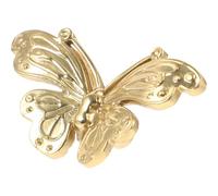 AMUSLESUR Perilla para Gabinete Vintage de Latón Antiguo, Pomo de Tocador Decorativo de Metal, Tirador Pequeño para Cajones y Muebles, Accesorio Retro para Mejoras del Hogar