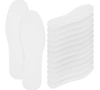 AMUSLESUR Plantillas Transpirables para Zapatos Deportivas y Botas, Absorbentes de Sudor, Tamaño 40, Papel Blanco, 20 Pares para Hombre y Mujer, Insertos Desechables para Senderismo y Uso