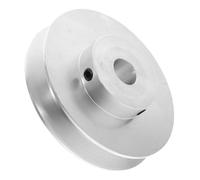 AMUSLESUR Polea de Correa Trapezoidal Tipo a Aluminio 80 Mm Diámetro Exterior 14 Mm Ranura Simple para Motor Transmisión Industrial y Duradera