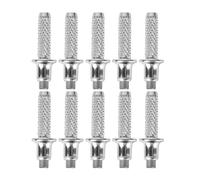 AMUSLESUR Puntas de Bastón de Trekking de Tungsteno 10 Piezas Acero Reforzado para Senderismo y Uso en Rutas de Montaña