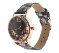 AMUSLESUR Reloj Portátil Correa de Aleación Ligera para Mujer y Vidrio Resistente Diseño Floral Elegante Adecuado para Fiestas y Diversas Ocasiones