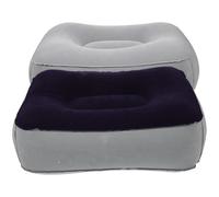 AMUSLESUR Reposapiés Inflable de PVC Flocado para Oficina y Exterior, Fácil de Transportar y Almacenar, Cómodo para Descanso, Paquete de 2 Piezas
