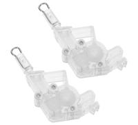 AMUSLESUR Repuestos para Persianas Venecianas, 2 Piezas de Cabezal Hexagonal para Varilla de Inclinación Gancho, Accesorio Duradero para Persianas de Interior