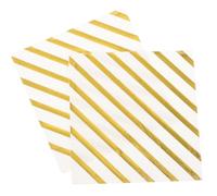 AMUSLESUR Servilletas de Papel Doradas Ligeras y Convenientes para Fiestas y Bodas, Paquete de 40 para Cócteles y Cenas Elegantes