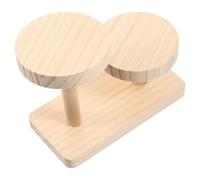 AMUSLESUR Soporte de Exhibición de Madera para Joyas Diseño Escalonado, Multi-Niveles y Estable, Adecuado para Pendientes y Collares en Tocadores o Tiendas de Joyería